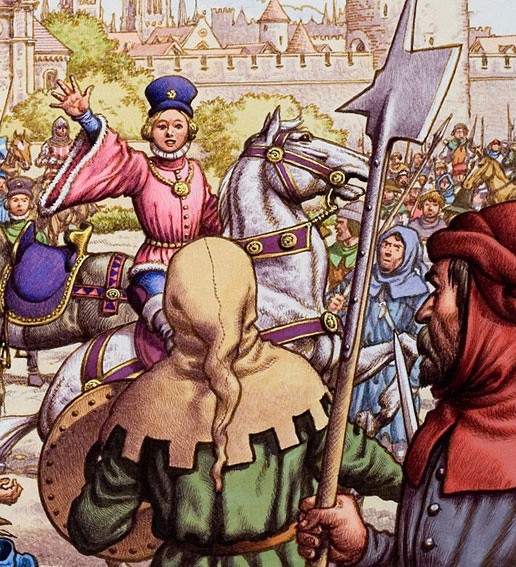 King Richard II, 14, meets the Peasants' Revolt