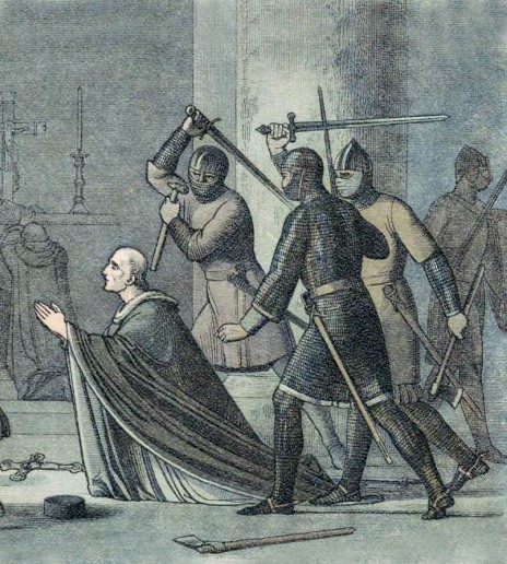 Thomas Becket's murder, in 1170