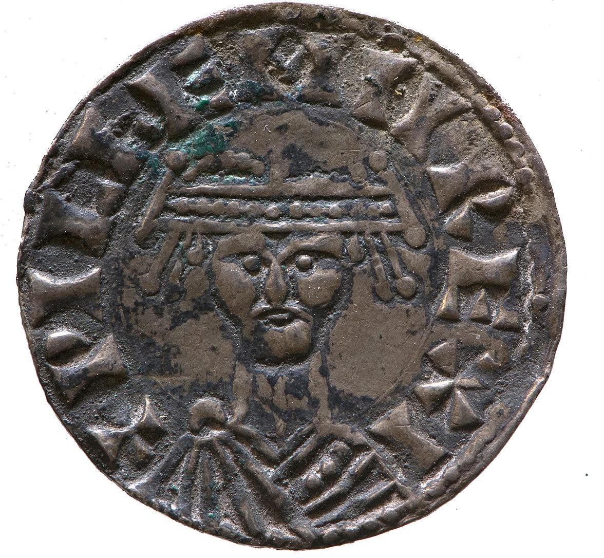 Silver penny of 1068, depicting William the Conqueror