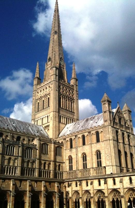 Norwich Cathedral, a Norman cathedral, built 1096–1145