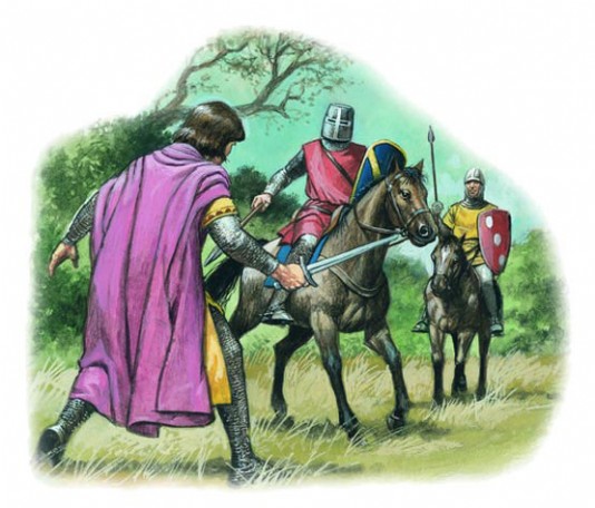 Llywelyn is killed by an English knight in 1282.