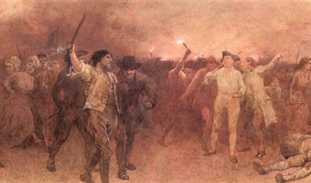 A painting depicting the Gordon Riots