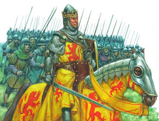 Robert Bruce leads his forces against England.