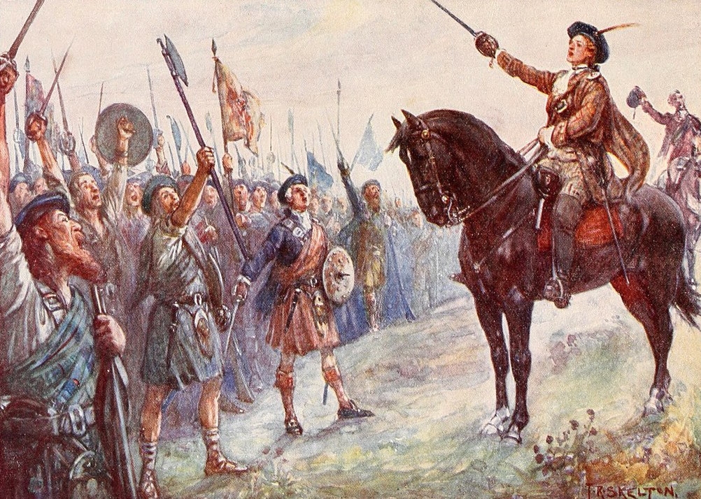 Charles Stuart rallies his troops.
