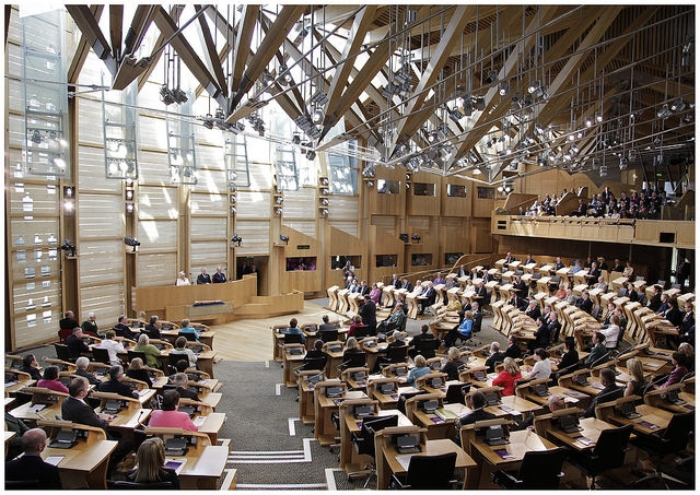Queen Elizabeth at the Scottish Parliament in 2009