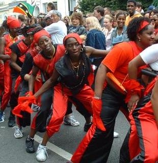Dancers at the Notting Hill Carnival, 2002