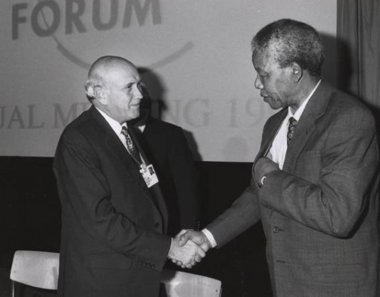 Mandela and de Klerk in 1992