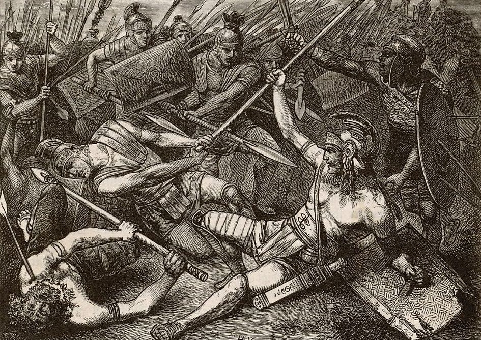 The death of Spartacus