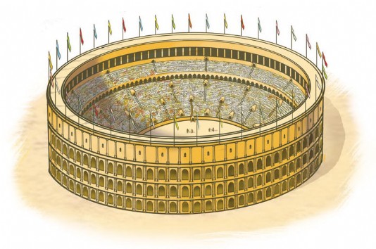 The Colosseum in Rome was built in AD 70–80.