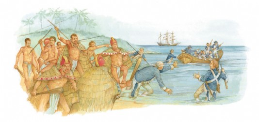 Death of Captain Cook on 14th February 1779