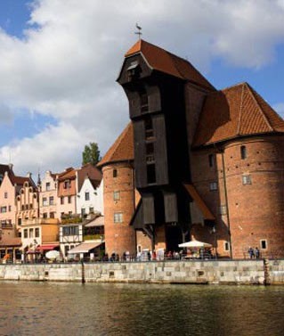 A 15th-century crane in Gdansk, Poland