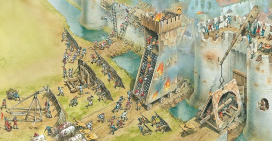 A castle under siege