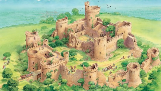 A ruined castle