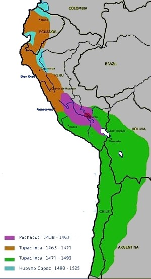 The expansion of the Inca Empire