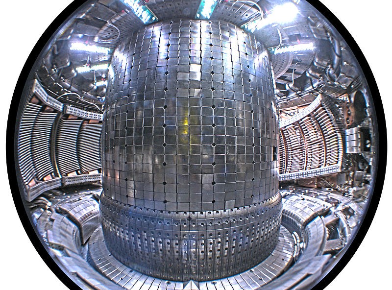 A tokamak, a device for producing nuclear fusion
