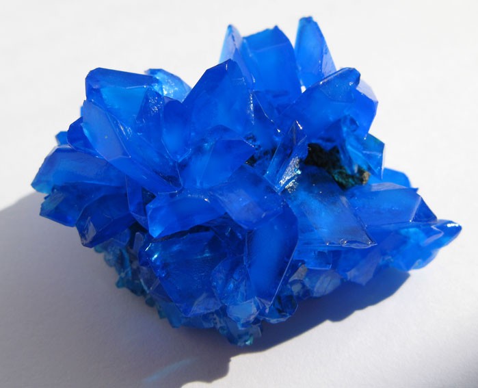 Copper sulphate crystals