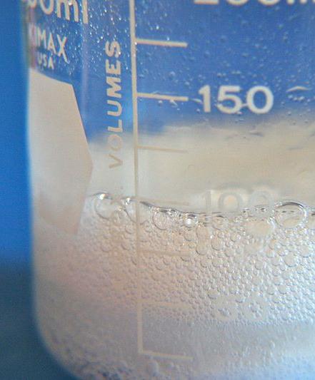 Chemical reaction between baking soda and vinegar