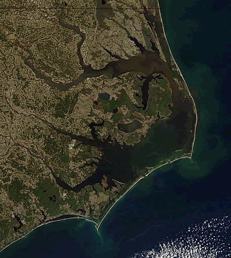 Outer Banks, a chain of barrier islands
