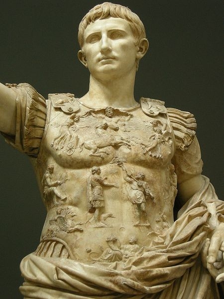 A statue of Emperor Augustus
