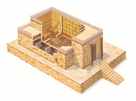 An artist's impression of Solomon's temple