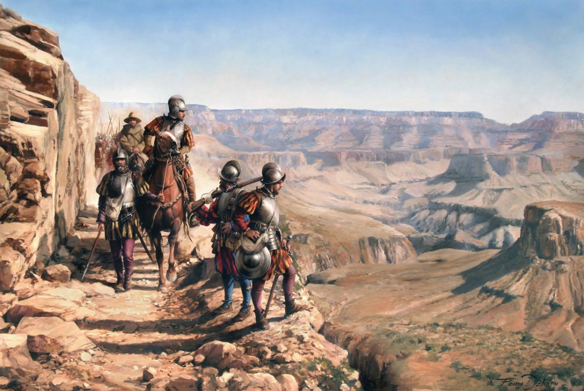 Vázquez de Coronado explores the Grand Canyon
