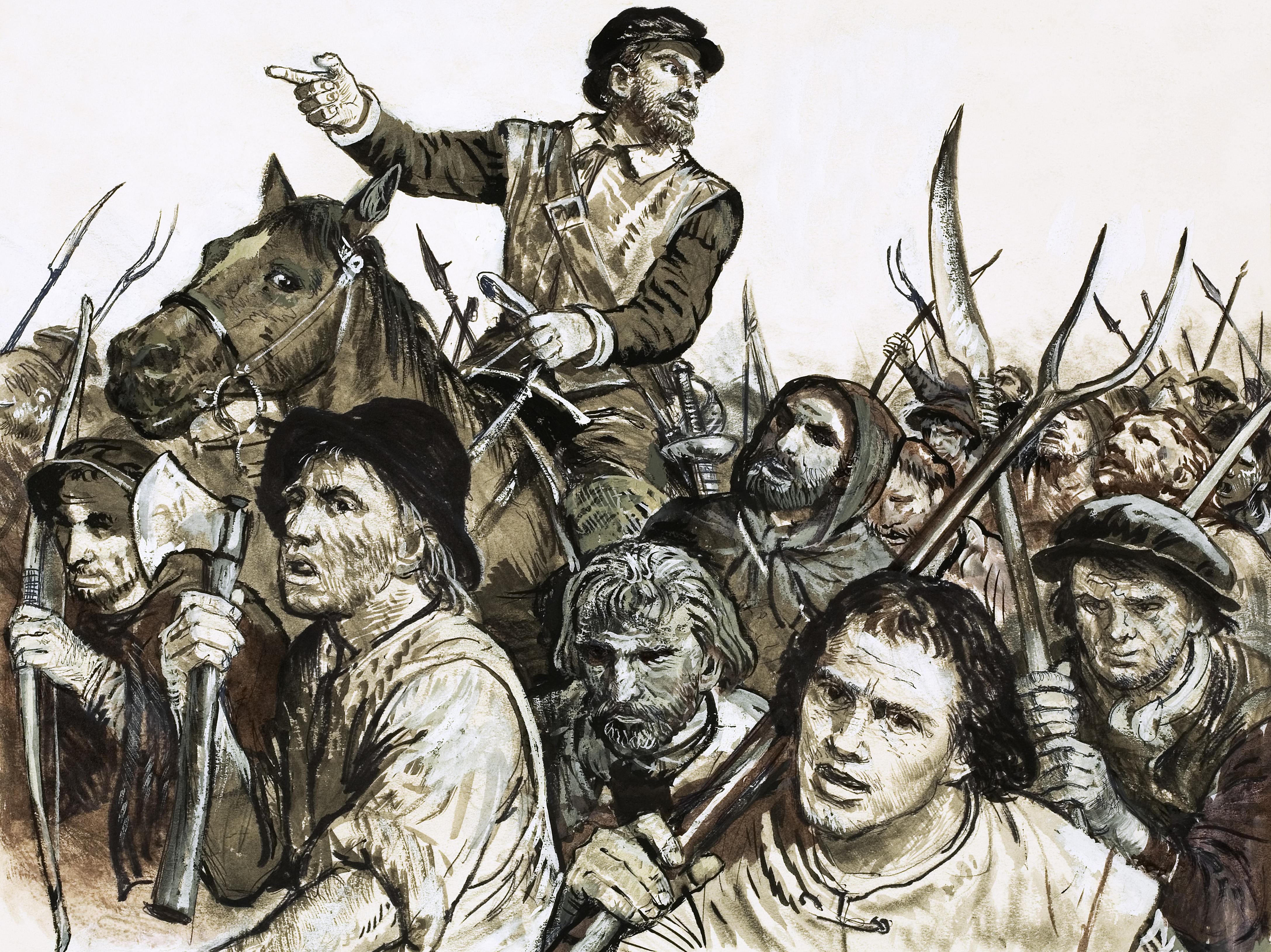 Marchers in the Peasants' Revolt, 1381