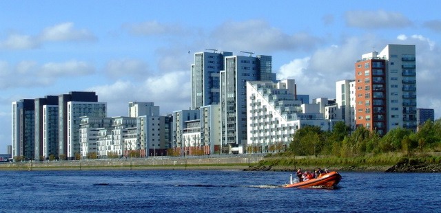 Clyde Waterfront urban renewal project in Scotland