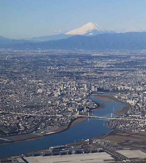 Tokyo with Mt Fuji in the background