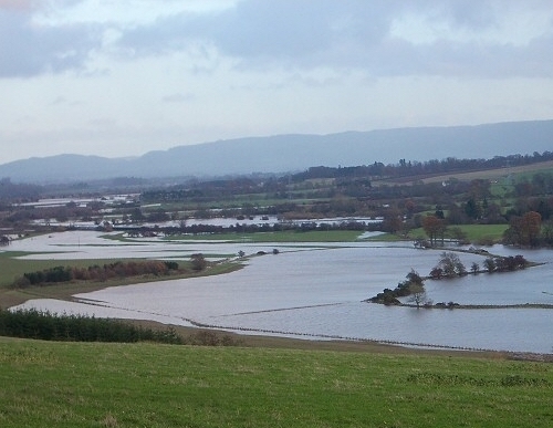 The floodplain of the River Earn in Scotland