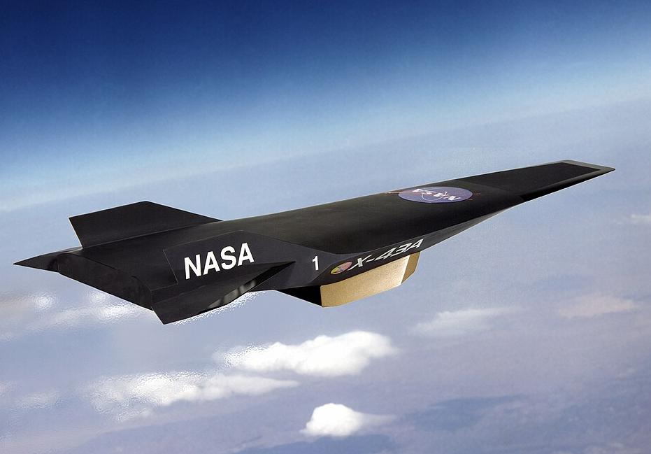 An artist's impression of X-43A in flight