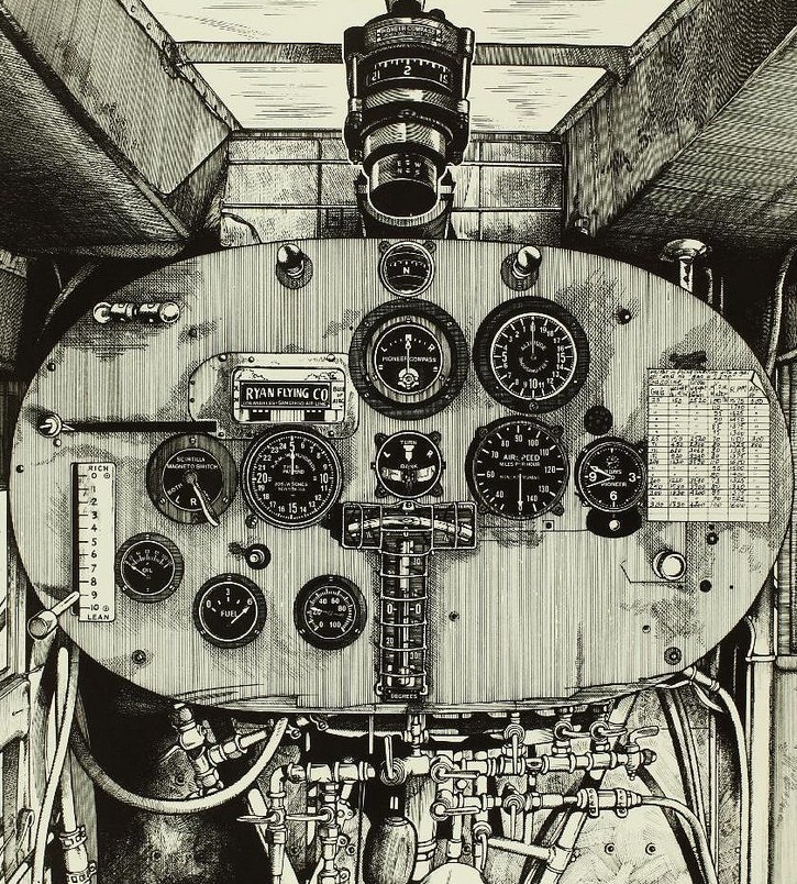 Spirit of St. Louis instrument panel