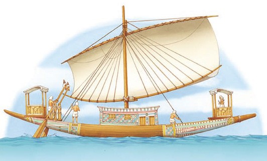 A royal boat from ancient Egypt