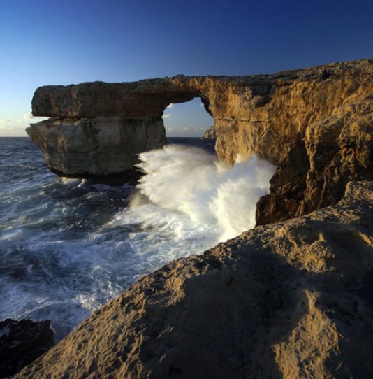 An arch, created by wave erosion