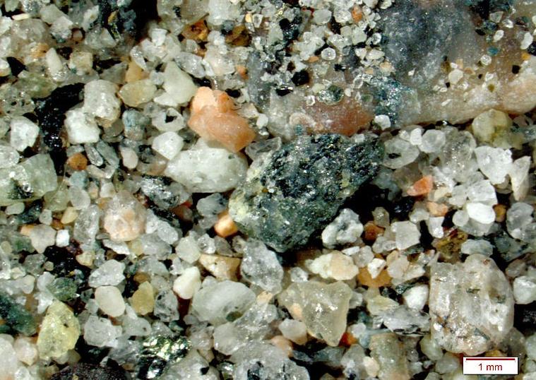 Glacial sediments seen in close-up