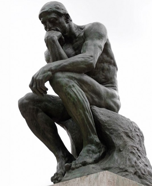 The Thinker, by Auguste Rodin