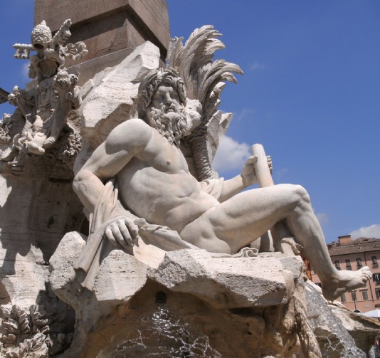 The Fountain of the Four Rivers, by Bernini