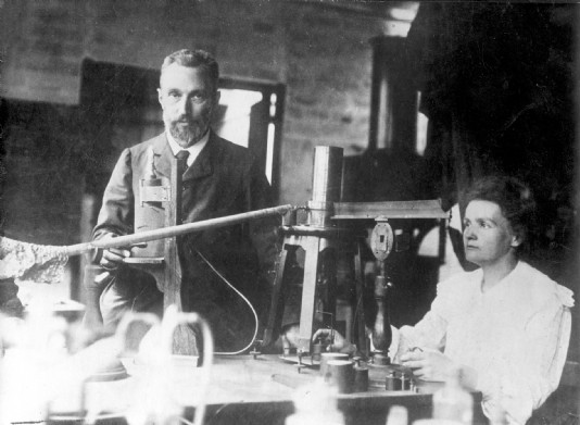Marie Curie and her husband Pierre