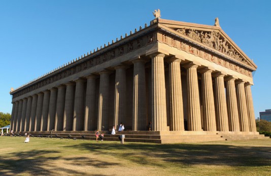 A replica of the Parthenon, Tennessee, USA
