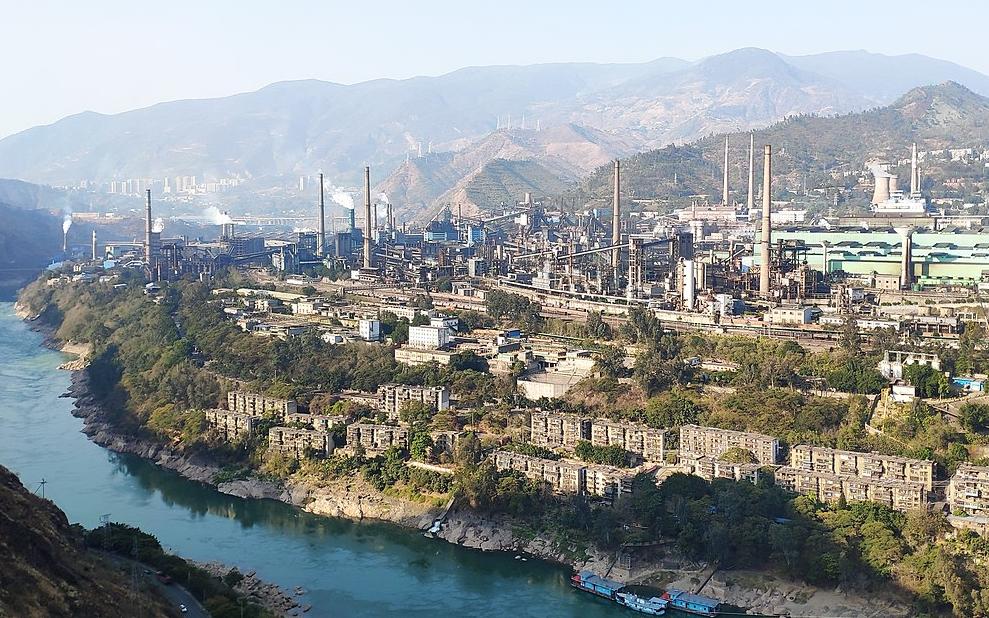 The main plant of the Panzhihua Iron and Steel Company, Panzhihua, Sichuan