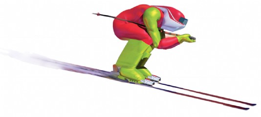 Downhill skier