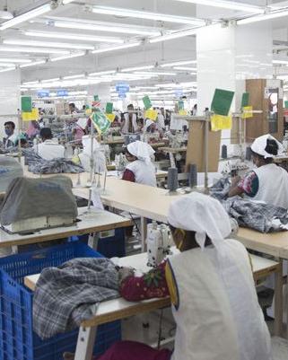 Garment factory in Bangladesh, making clothes for the world