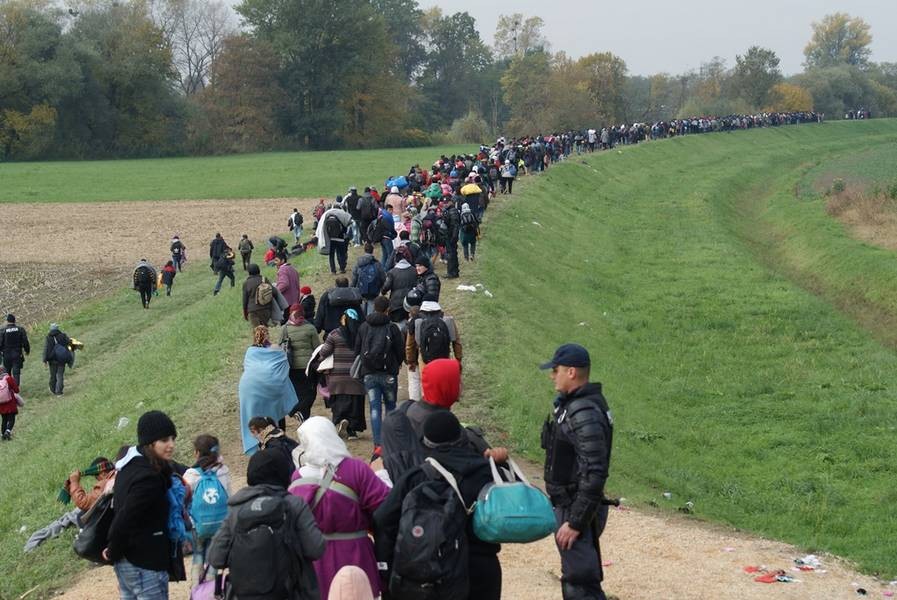 Syrian and Afghan refugees in Slovenia, 2015