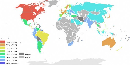 The spread of McDonalds restaurants