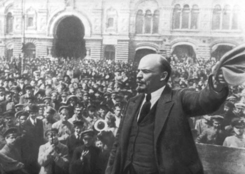 Lenin during the 1917 revolution