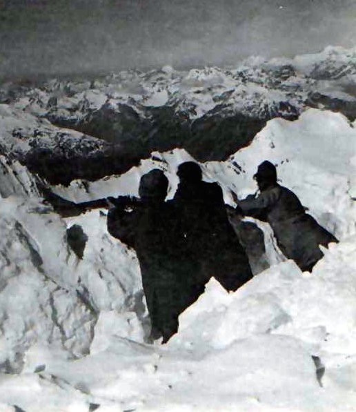 Austro-Hungarian trench in the Alps, 1917