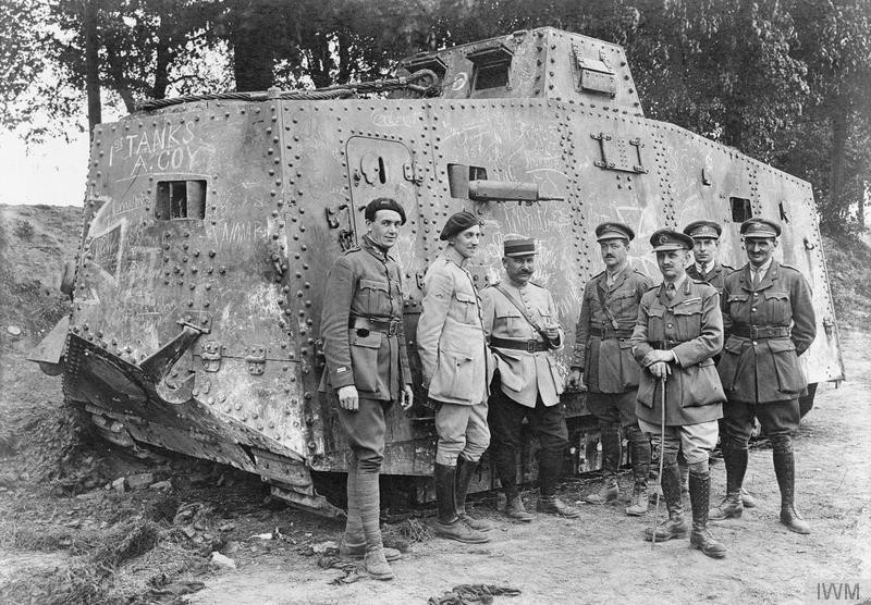 Tank captured during the German Spring Offensive
