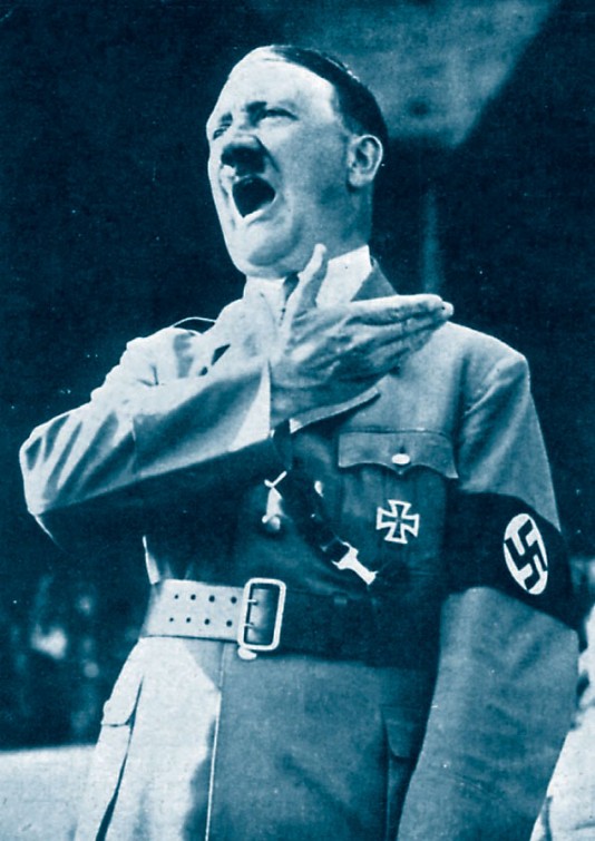 Adolf Hitler (1889–1945) rose to power in the 1930s.