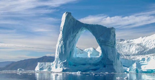 An iceberg off the coast of Greenland