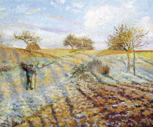 Gelée blanche (Hoarfrost) by Pissarro