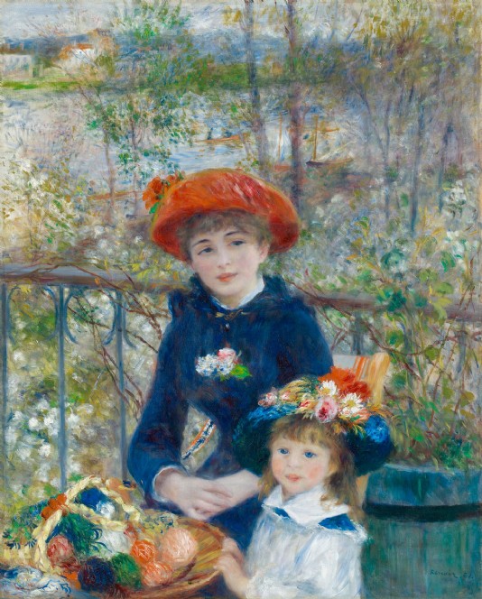 The Two Sisters, On the Terrace by Renoir